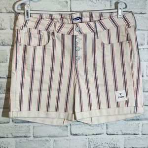 NWT Mid Rise Striped Shorts 12